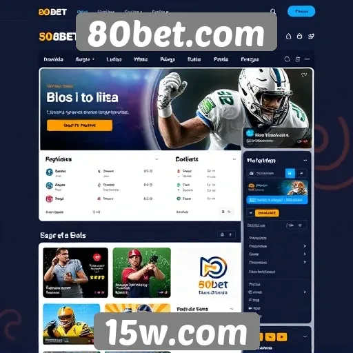 Usabilidade e design do site 80bet.com